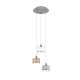 Kaprun lampa wisząca 3xE14 srebrna 311630306 TRIO lighting