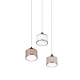 Kaprun lampa wisząca 3xE14 srebrna 311630306