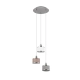 Kaprun lampa wisząca 3xE14 srebrna 311630306