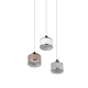 Kaprun lampa wisząca 3xE14 srebrna 311630306