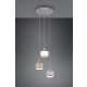 Kaprun lampa wisząca 3xE14 srebrna 311630306