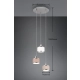 Kaprun lampa wisząca 3xE14 srebrna 311630306