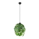 Leavy lampa wisząca 1xE27 czarna, zielona R10461915