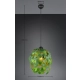 Leavy lampa wisząca 1xE27 czarna, zielona R10461915