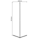 Level lampa podłogowa LED 10W 0lm  czarna R45721102