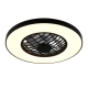 Linköping lampa sufitowa wentylator LED 45W 5600lm 2700K-6500K czarna R64462102 TRIO lighting