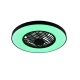 Linköping lampa sufitowa wentylator LED 45W 5600lm 2700K-6500K czarna R64462102