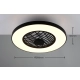 Linköping lampa sufitowa wentylator LED 45W 5600lm 2700K-6500K czarna R64462102