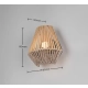Lira kinkiet LED 1,5W 140lm 3000K brązowy, czarny R25991126