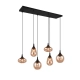Lumina lampa wisząca 6xE14 czarna 317000613 TRIO lighting