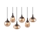Lumina lampa wisząca 6xE14 czarna 317000613
