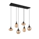 Lumina lampa wisząca 6xE14 czarna 317000613