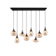 Lumina lampa wisząca 8xE14 czarna 317000813