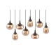 Lumina lampa wisząca 8xE14 czarna 317000813