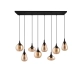 Lumina lampa wisząca 8xE14 czarna 317000813