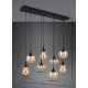 Lumina lampa wisząca 8xE14 czarna 317000813