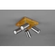 Marley lampa sufitowa 4xGU10 srebrna 812400407