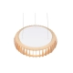 Monte lampa wisząca LED 40W 4700lm 3000K-6500K biała, drewno R32171930