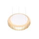 Monte lampa wisząca LED 40W 4700lm 3000K-6500K biała, drewno R32171930