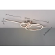 Montilla lampa sufitowa LED 54W 6300lm 2700K-6000K srebrna 643010307