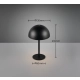 Munoz lampka stołowa LED 1,3W 120lm 3000K czarna R54891132