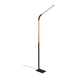 Norris lampa podłogowa LED 14W 1400lm 3000K czarna, drewno 445210132