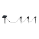 Obidos Hybrid reflektorki solarne LED 3x0,5W 3x35lm 4000K czarny R83256332