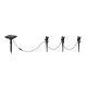 Obidos Hybrid reflektorki solarne LED 3x0,5W 3x35lm 4000K czarny R83256332