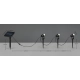 Obidos Hybrid reflektorki solarne LED 3x0,5W 3x35lm 4000K czarny R83256332