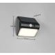 Olinda Solar kinkiet solarny LED 2,5W 250lm 4000K czarny R23156102