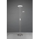 Orson lampa podłogowa LED 27W 2700lm, LED 4,5W 450lm 3000K srebrna, biała R40073507