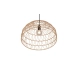Paulette lampa wisząca 1xE27 czarna, brązowa R36141026