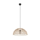 Paulette lampa wisząca 1xE27 czarna, brązowa R36141026