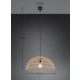 Paulette lampa wisząca 1xE27 czarna, brązowa R36141026