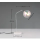 Paxton lampka stołowa 1xE14 srebrna 516900106