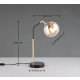 Paxton lampka stołowa 1xE14 złota, czarna 516900180