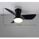 Randers lampa sufitowa wentylator LED 20W 2500lm 2700K-6000K czarna R64412132
