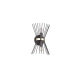 Rod kinkiet 2xE14 czarny, złoty R21532080
