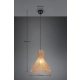 Rosalie lampa wisząca 1xE27 czarna, brązowa R36191036