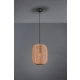 Runa lampa wisząca 1xE27 czarna, brązowa 303090132
