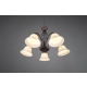 Rustica lampa wisząca 5xE14 miedziana, biała  101000524