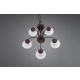 Rustica lampa wisząca 5xE14 miedziana, biała  101000524