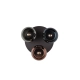 Sheldon lampa sufitowa 3xE14 czarna R61303017