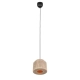 Smilla lampa wisząca 1xE27 naturalna, czarna 366800136 TRIO lighting
