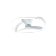 Stockholm lampa sufitowa wentylator LED 37W 4300lm 2700K-6500K biała R64262131