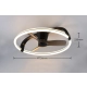 Stockholm lampa sufitowa wentylator LED 37W 4300lm 2700K-6500K czarna R64262132