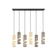 Stream lampa wisząca 6xGU10 czarna 364000617