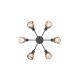 Tarifa lampa sufitowa 6xE14 czarna 662800632