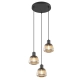 Tarifa lampa wisząca 3xE27 czarna 362830332 TRIO lighting