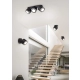 Taurus lampa sufitowa LED 3x3,5W 2x340lm, 3x1,5W 110lm 3000K czarna 652910332